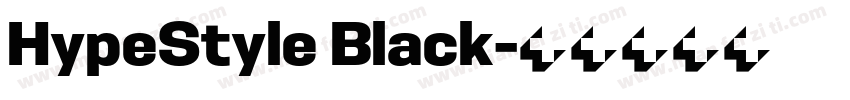 HypeStyle Black字体转换